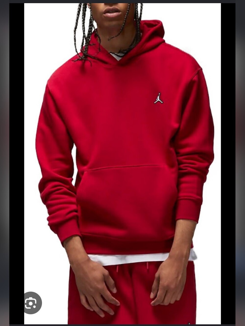 Jordan Jumpman Red Fleece Pullover Hoodie Youth XL